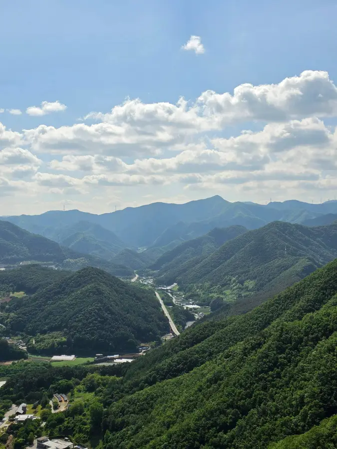 정선 여행자 사진